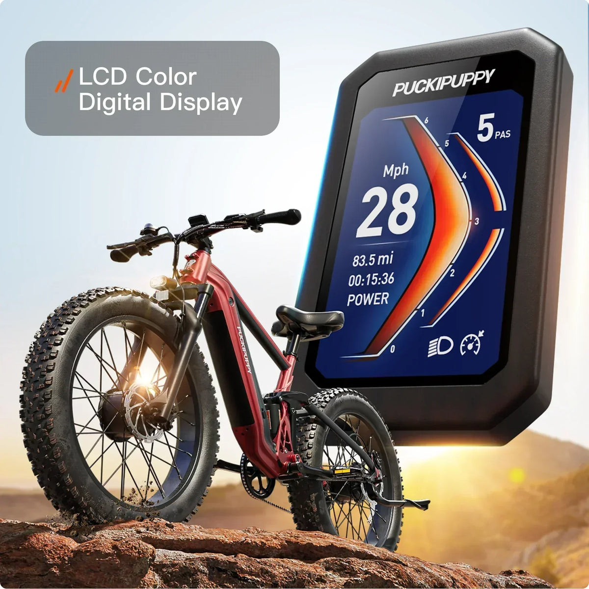 PUCKIPUPPY GoldenR Dual-Motor E-Bike